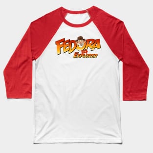 Fedora the Explorer Baseball T-Shirt